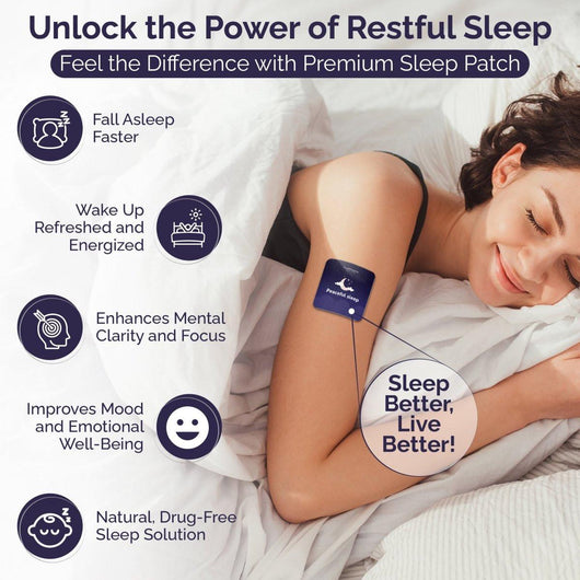 PureBreathe Revixa Sleep Patches and Tape shown in packaging, designed to promote restful sleep naturally.