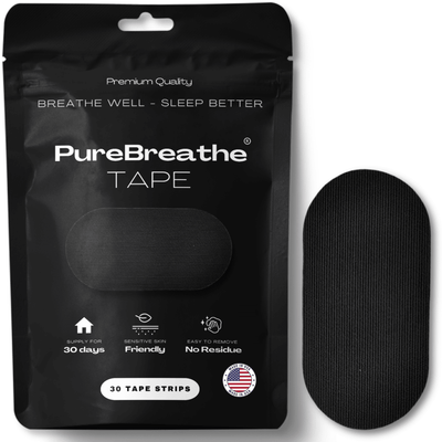 PureBreathe Revixa Mouth Tape, a white adhesive strip designed for nasal breathing and sleep support.